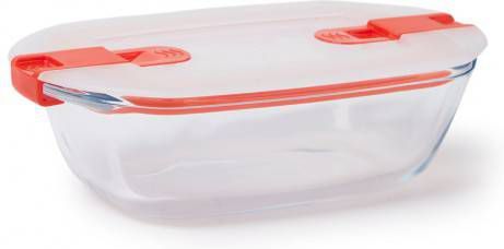 Pyrex Cook & Heat Voedelcontainer Rechthoek met Deksel 17 x 10cm