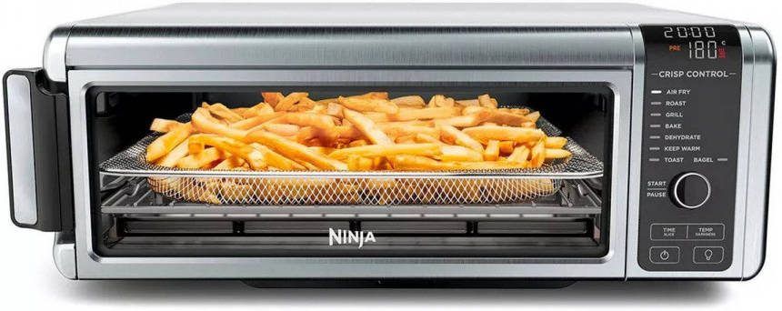 NINJA Airfryer Foodi 8 in 1 friteuse multi oven SP101EU ook te gebruiken als mini oven, voedseldroogautomaat, toaster, elektrische grill, capaciteit 1, 0 kg of 33 cm pizza