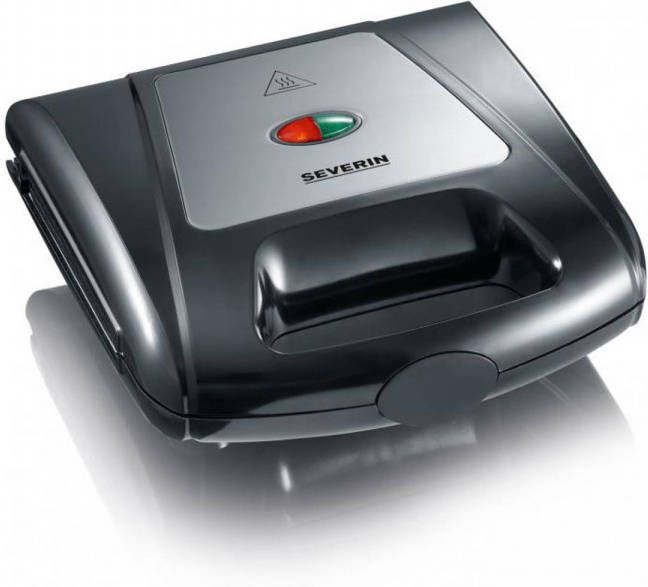 Severin 3 in 1 sandwichmaker SA 2968 Antiaanbaklaag, 3 in 1 functie door verwisselbare bladen, warmte isolerende grepen
