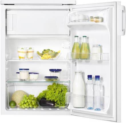 Zanussi ZRG15805WA koelkast vrijstaand met diepvriesvak en LED verlichting