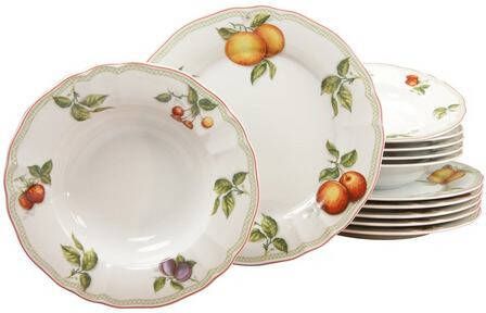 CreaTable Eetservies Flora Orchard Fruit decoratie(set )