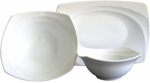 Porseleinen servies, Celebration, in crèmewit, CreaTable