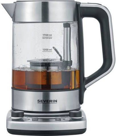 Severin Water -/theekoker WK 3422, 1, 7 l, Temperatuurstanden van 40 °C – 100°C in 5°C stappen naar keuze