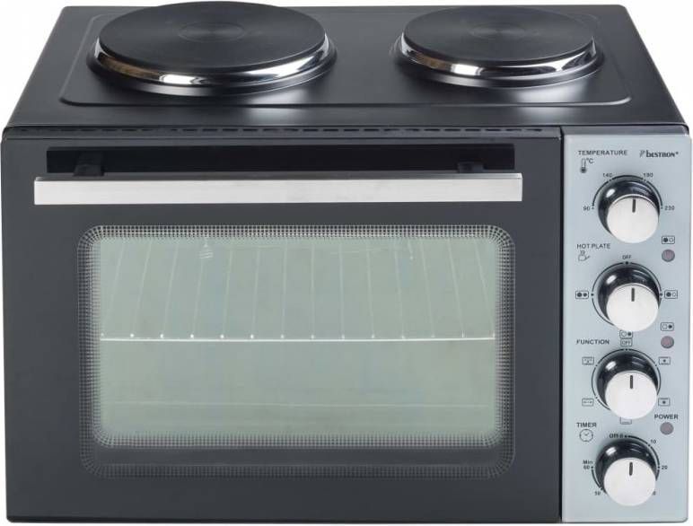 Bestron Ovengrill met twee kookplaten Crispy &amp, Co AOV31CP 3200 W 31L